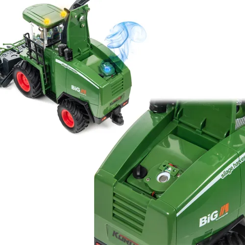 Zdalnie sterowany kombajn COIL RC zabawka na pilota światło dźwięk bańki mydlane zielony