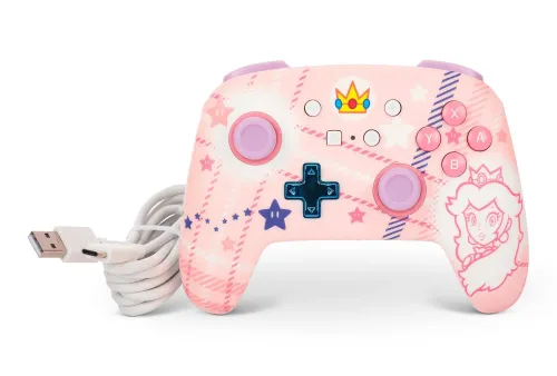 Pad PowerA Enhanced Princess Peach Plaid do Nintendo Switch Bezprzewodowy