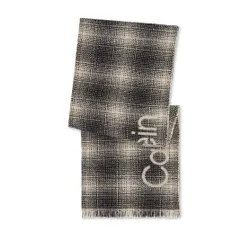 Calvin Klein carouri eșarfă K50k510989 cec alb-negru 01f