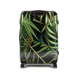 Большой жесткий чемодан Saxoline SX Palm Leaves 1460h0. 71. 10 Черный