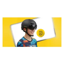 Kask XRIDER XRIH008M Inteligentny Czarny Miejski z lampką i kierunkowskazami (rozmiar M)