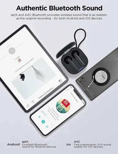 Słuchawki bezprzewodowe 1More Omthing AirFree Pods True Wireless Douszne Bluetooth 5.0 Czarny