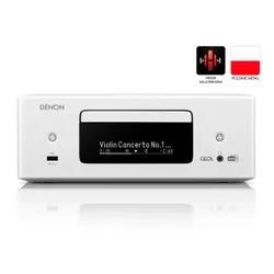 Ресивер Denon CEOL RCDN-12 DAB 2.1-канальный Wi-Fi Bluetooth AirPlay Белый