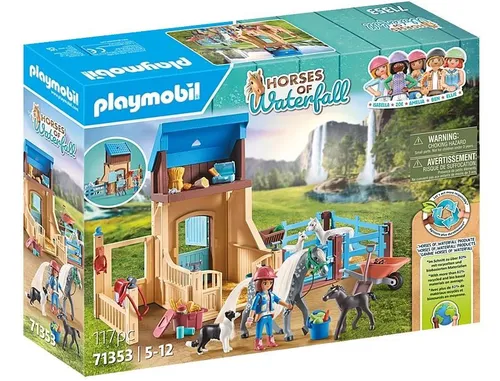 Playmobil Набор фигурок лошадей 71353 Амелия и Шепот с конюшней