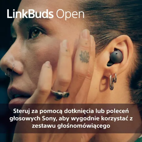 Słuchawki bezprzewodowe Sony LinkBuds Open WF-LS910B Douszne Otwarte Bluetooth 5.3 Czarny