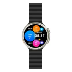 Smartwatch Yaxo OXNARD Titanium 51mm GPS Czarny