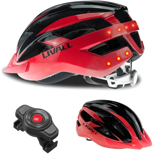 Kask rowerowy LIVALL MT1 Neo Czerwony MTB z lampką (rozmiar M)