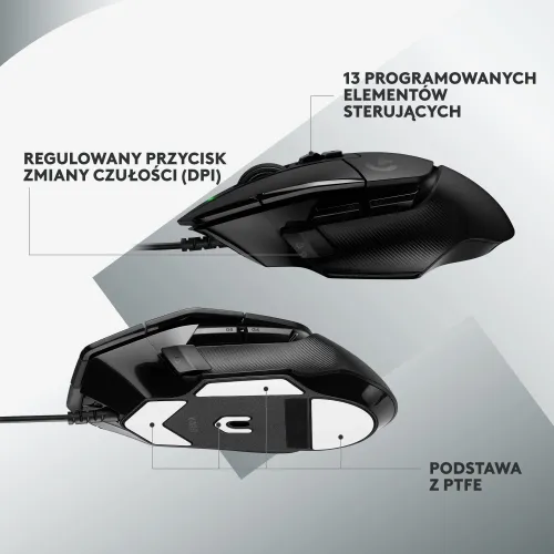 Myszka gamingowa Logitech G502 X Czarny