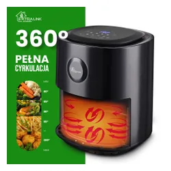 Air Fryer Frytkownica beztłuszczowa EXTRALINK SJ-400 4l Wi-Fi programator czasowy