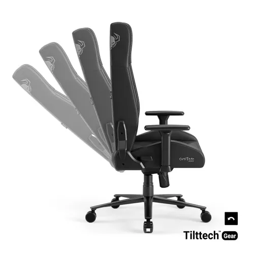 Fotel Diablo Chairs X-Custom Normal Size Gamingowy do 130kg Skóra ECO Czarny