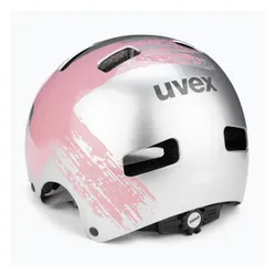 Kask dziecięcy UVEX Kid 3 silver/rose