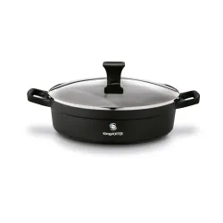 Patelnia aluminiowa nieprzywierająca z dwoma uchwytami i pokrywką KONIGHOFFER Vitello 28 cm