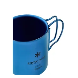 Kubek termiczny Snow Peak Titanium Double Wall 450 Mug - blue