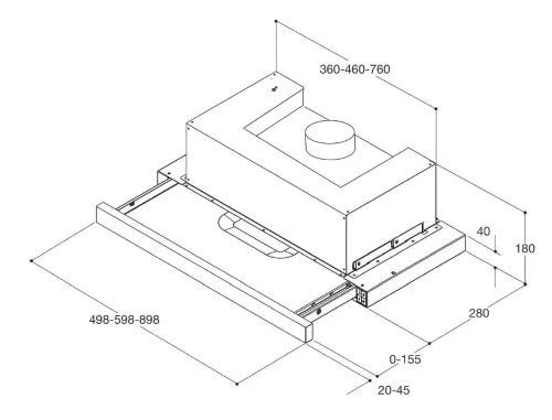 Okap Whirlpool AKR53901IX Srebrny