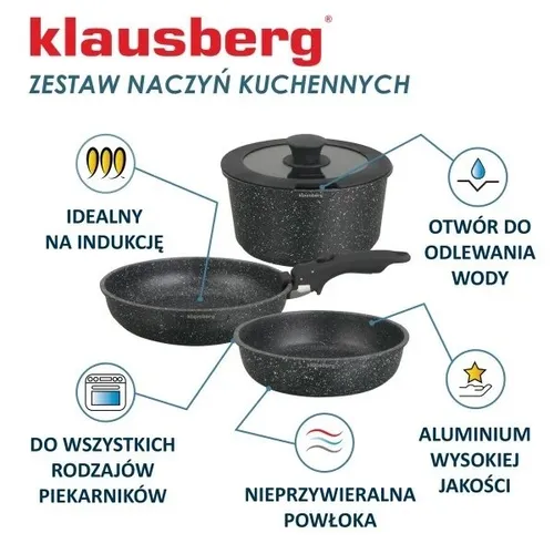 Zestaw garnków KLAUSBERG KB-7858 (5 elementów)
