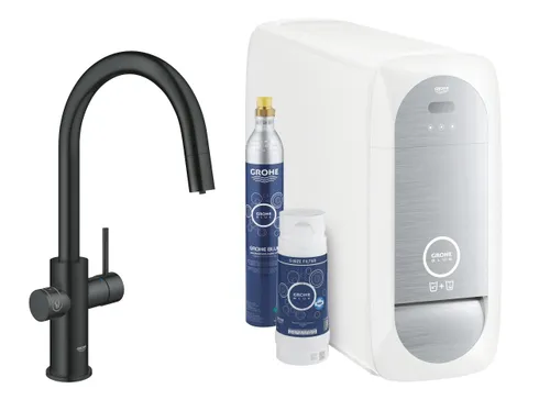 Bateria GROHE Blue Home 31541KS0 z filtrem Aksamitna czerń