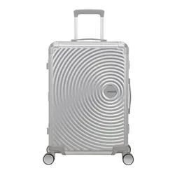 Walizka średnia American Tourister Soundbox Alu - silver