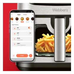 Air fryer Webber AF938 2200W 8l Aplikacja mobilna