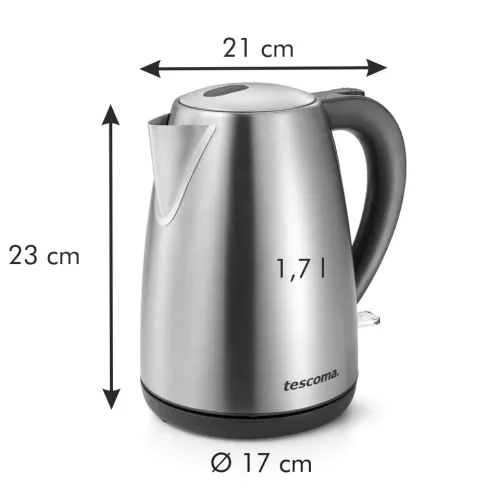 TESCOMA GrandCHEF 1,7 l - czajnik elektryczny bezprzewodowy ze stali nierdzewnej