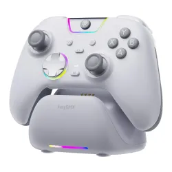 Pad EasySMX X05Pro do Nintendo Switch, PC Bezprzewodowy Biały + Stacja dokująca