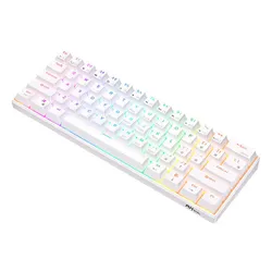 Klawiatura ROYAL KLUDGE RK61 RGB Red Switch Biały