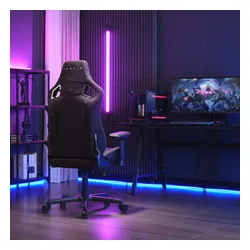 Fotel GAMVIS Elite 2.0 XL Basic Czarny (białe elementy)