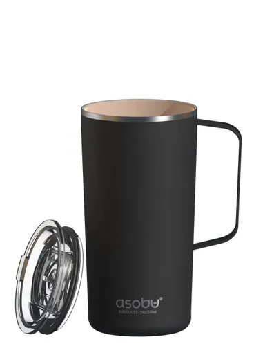 Kubek termiczny ceramiczny Asobu Tower 0,59 l - black