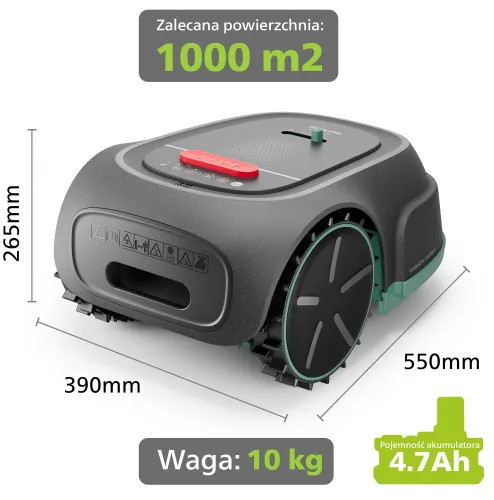Robot koszący PHILIPS RSL3000 13 + torba do przechowywania robota