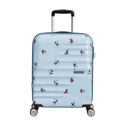 Walizka kabinowa American Tourister Wavebreaker Disney - Minnie Darling Blue