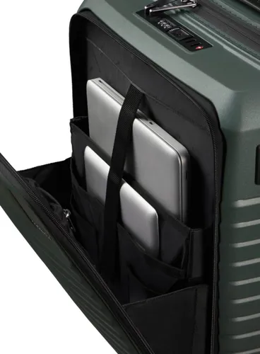 Walizka kabinowa z kieszenią na laptopa Samsonite Intuo EXP Easy Access - olive green