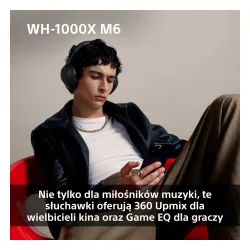 Słuchawki bezprzewodowe Sony WH-1000XM6 ANC Nauszne Bluetooth 5.3 Oliwkowy