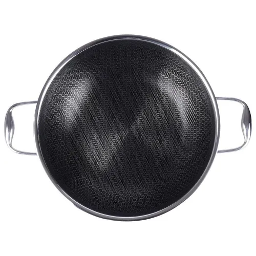 Patelnia wok stalowa nieprzywierająca COOKCELL 28 cm