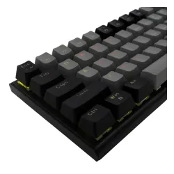 Klawiatura gamingowa White Shark Wakizashi Red przewodowa mechaniczna podświetlana szaro-czarna