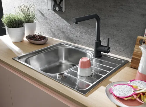 Bateria FRANKE Lina L 115.0693.393 Czarny matowy