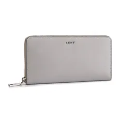 Büyük Kadın Cüzdanı DKNY Bryant Çevresinde Yeni Zip R8313658 Gri Melange GRG