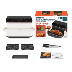 Air fryer Cosori Dual Blaze TwinFry CAFTF101SWEUR 2800W 10l Aplikacja mobilna