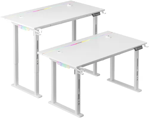 Biurko gamingowe COBRA Electra S CRF1422ELWHRGB Biały