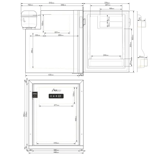 Lodówka Yolco QL50 47l