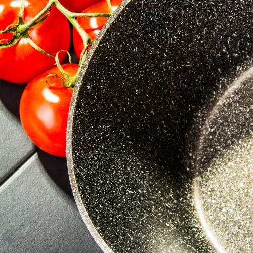 Garnek aluminiowy z pokrywką VALDINOX AURUM CIEMNOBRĄZOWY 6,4 l