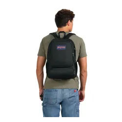 JanSport Doubleton Okul Sırt Çantası-siyah