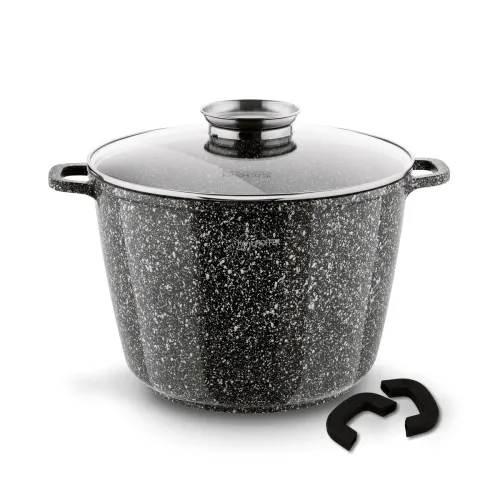 Garnek ceramiczny wysoki Konighoffer Kingstone 14 l okrągły z aromatyzerem