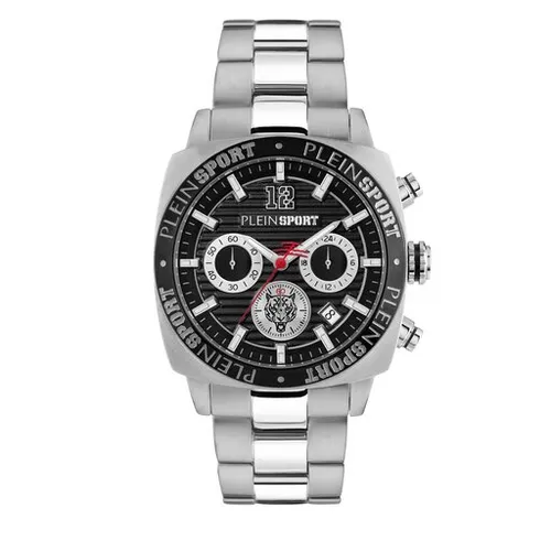 Plein Sport Wildcat PSGBA1123 Black Guilloché Saati