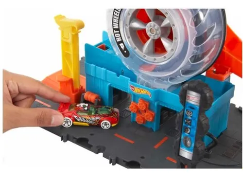 Mattel Hot Wheels City Wyścigowy warsztat opon zestaw HDP02