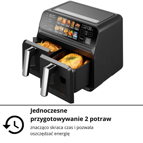 Air Fryer Frytkownica beztłuszczowa GÖTZE & JENSEN AF720K Dual