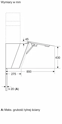 Okap Bosch Serie 8 DWK91LT20 Biały