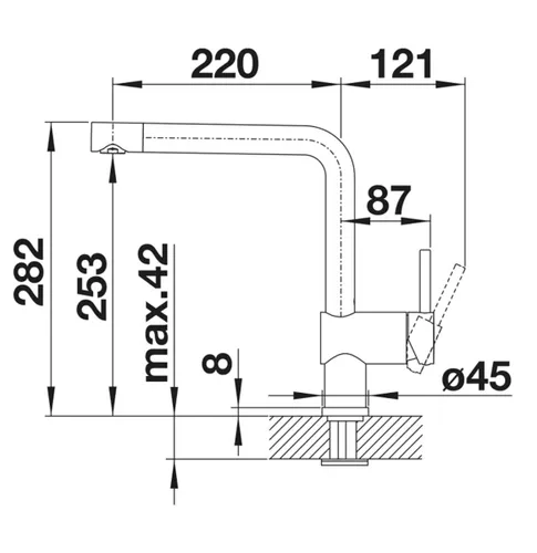 Bateria BLANCO Linus 518814 Szarość skały
