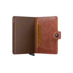 Portfel kieszonkowy Miniwallet Secrid Vintage - cognac / brown