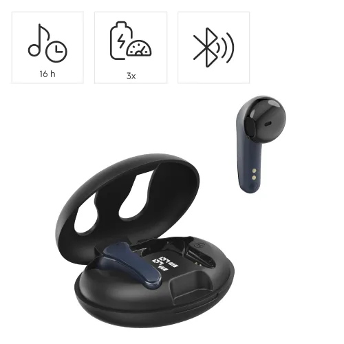 Słuchawki bezprzewodowe Hama Spirit Unchained ENC Douszne Bluetooth 5.3 Niebieski