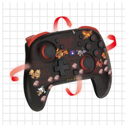 Pad Hori Wireless HORIPAD Turbo Pokemon Pixel Red do Nintendo Switch 2 Bezprzewodowy