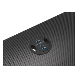 Biurko Genesis Holm 200 RGB 113cm Czarny